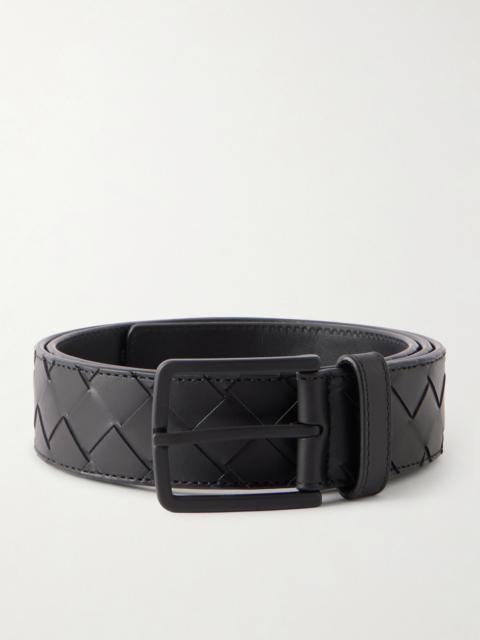 Bottega Veneta 3.5cm Intrecciato Leather Belt