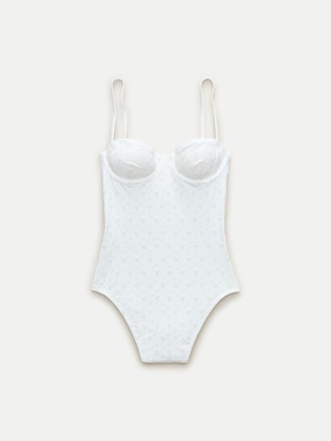 J.CREW Balconette eyelet underwire one-piece