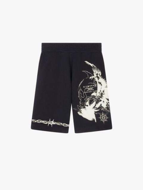 Givenchy GOTHIC PRINTED BERMUDA