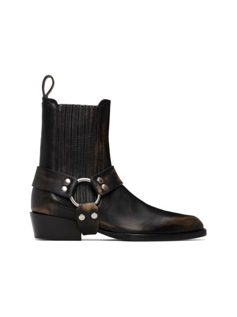 PARIS TEXAS Black Helena Ankle Boots