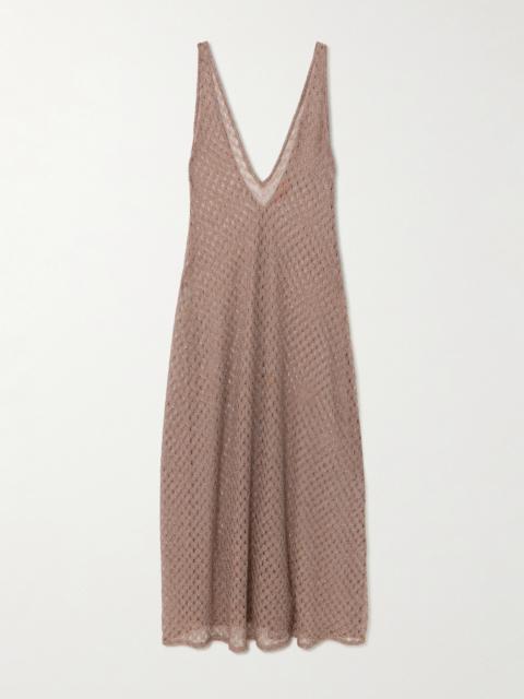 Missoni Metallic Crochet-knit Coverup