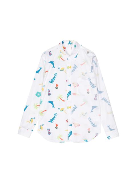 Comme des Garçons Homme Plus graphic-print cotton shirt