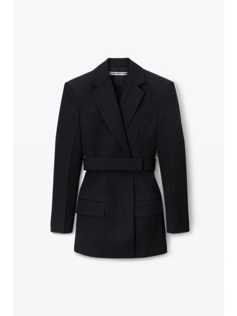 Alexander Wang logo belted blazer dress