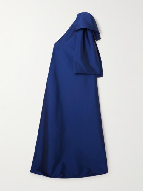 BERNADETTE Winnie Bow-detailed One-shoulder Taffeta Gown