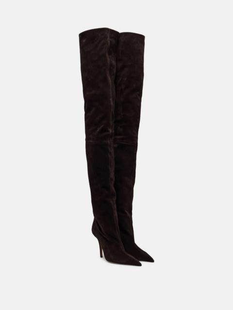 PARIS TEXAS Jessica 105 suede over-the-knee boots