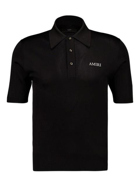 AMIRI logo-embroidered polo shirt