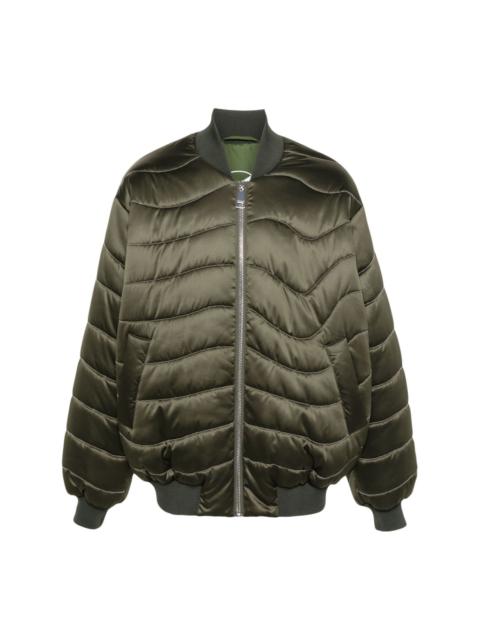 wave chain padded jacket