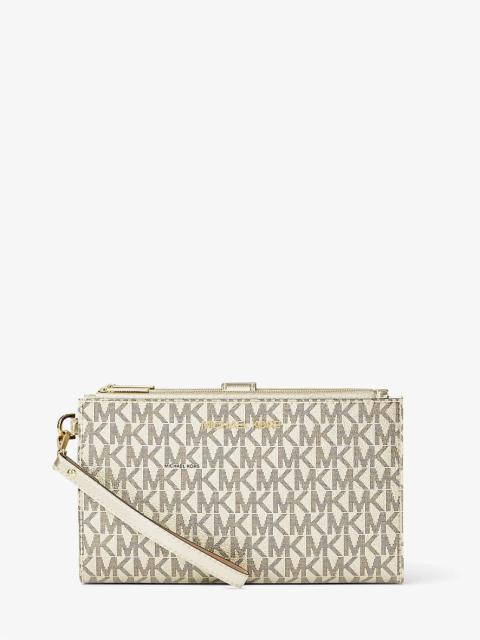 MICHAEL KORS Jet Set Travel Large Signature Logo Wristlet