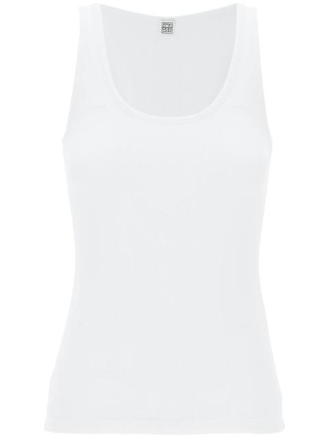 "RIBBED JERSEY TANK TOP WITH
