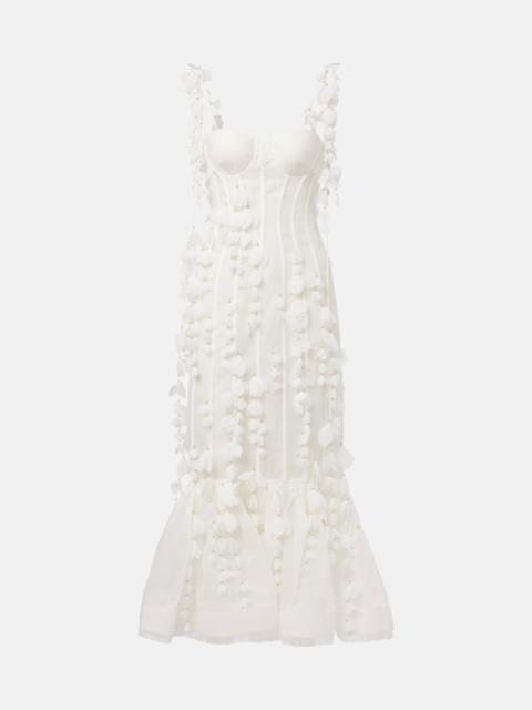 Zimmermann Dawning linen and silk midi dress