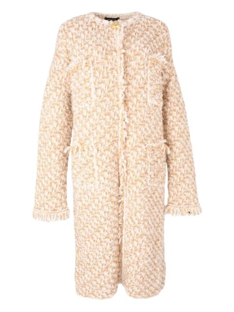 FABIANA FILIPPI frayed-detailing coat