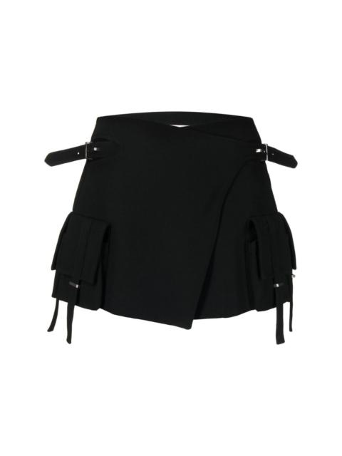 Dion Lee cut-out side-buckle mini skirt