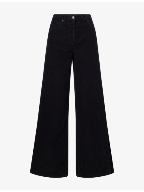 ME+EM Super Wide-Flare Cotton-Cord Trousers