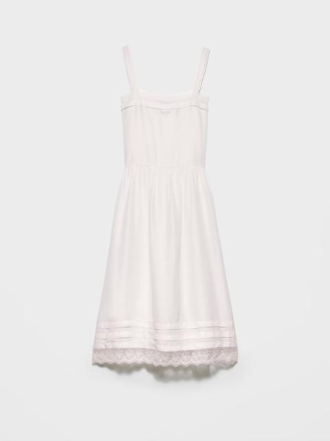 Prada Embroidered old washed silk dress