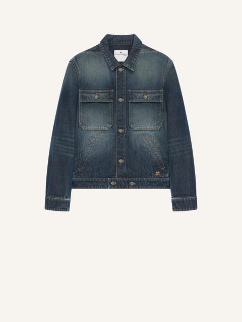 courrèges VINTAGE DENIM TRUCKER JACKET