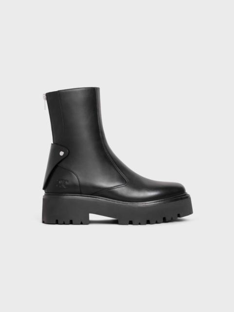 CELINE CELINE BULKY BOOTS WITH BACK ZIP AND TRIOMPHE in Calfskin