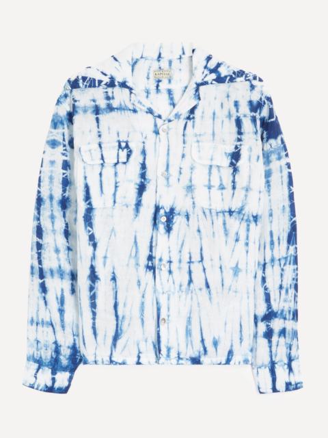 Kapital French Linen Tokushima Shibori-Dye Wrangle Shirt