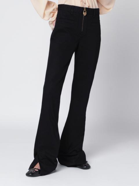 Chloé Black slim jeans with charm zip