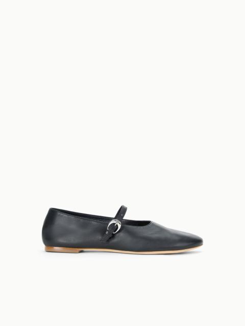 STAUD ALBA MARY JANE BALLET FLAT BLACK