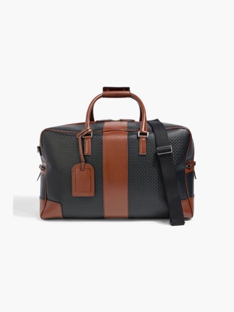 Serapian Embossed coated canvas duffle bag