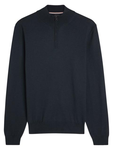 BOSS Boss Ebenji Half-zip Fine-knit Jumper
