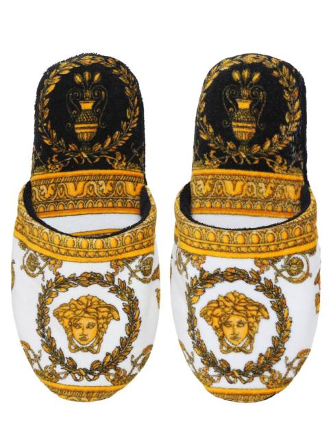 I Heart Baroque cotton slippers