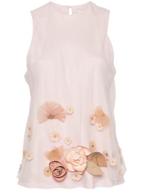 VIKTOR & ROLF floral-appliqué blouse