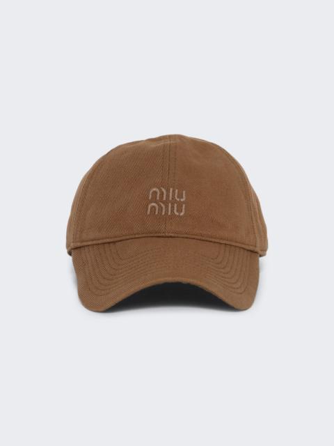 Miu Miu Drill Baseball Cap Sughero