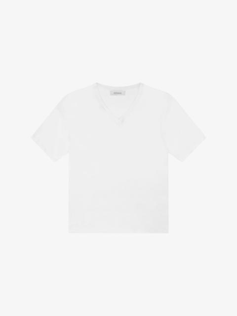 SPRWMN VISCOSE JERSEY V NECK TEE