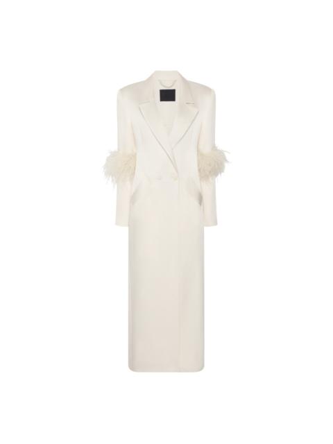 LAPOINTE Double Breasted Satin Coat