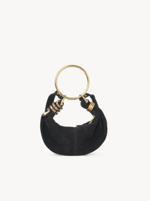 SMALL BRACELET HOBO BAG IN SUEDE LEATHER