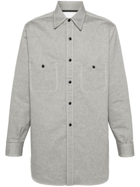 Maison Margiela pointed-collar cotton shirt