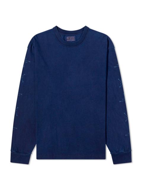 Blue Blue Japan Koborebi Bassen Printed Long Sleeve T-Shirt