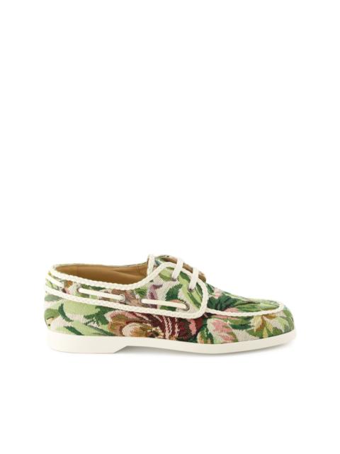 Valentino leather boat shoes