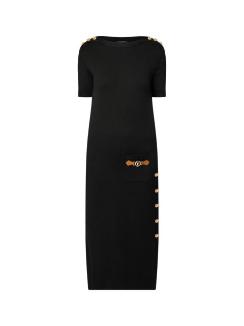 Louis Vuitton Dauphine Tab Knit Maxi Dress