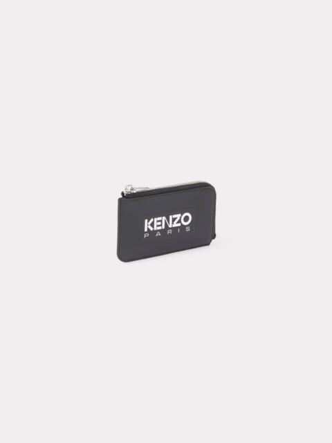 'KENZO Emboss' leather zipped cardholder