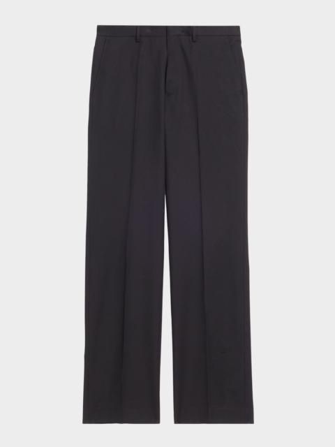 Dries Van Noten Men's Panvel Straight-Leg Cotton-Wool Pants