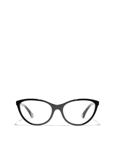 CHANEL CH3501H Cat-Eye Metal Optical Glasses