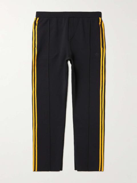 + Wales Bonner Slim-Fit Straight-Leg Striped Pleated Knitted Sweatpants