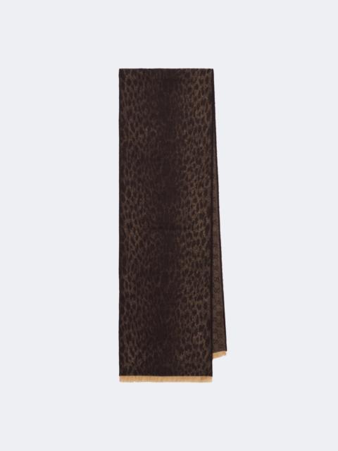 GUCCI GG jacquard wool scarf