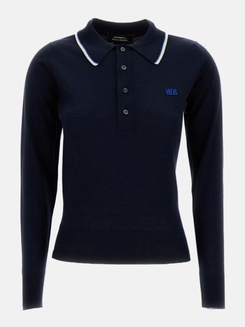 WALES BONNER Long-sleeve polo John Smedley for Wales Bonner