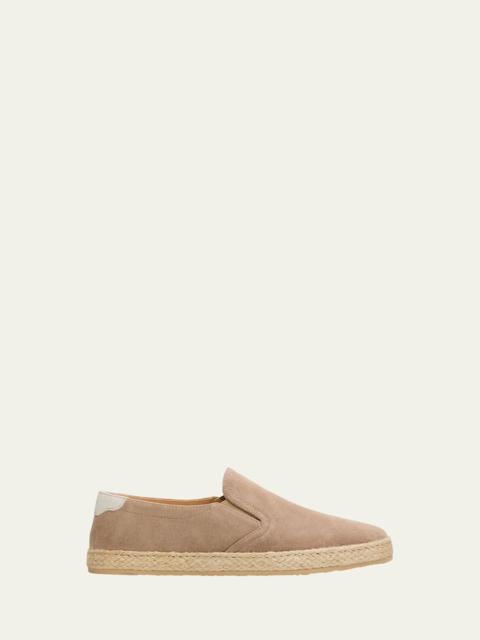 Brunello Cucinelli Men's Suede Slip-On Espadrilles