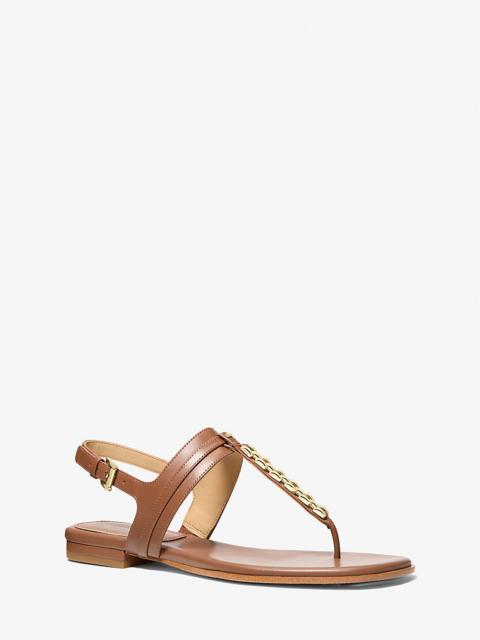 MICHAEL KORS Marcia Embellished Leather Sandal