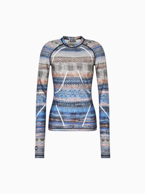 GIORGIO ARMANI NEVE PRINTED JERSEY CREW-NECK JUMPER