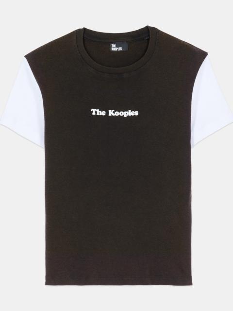 The Kooples DARK BROWN LOGO T-SHIRT