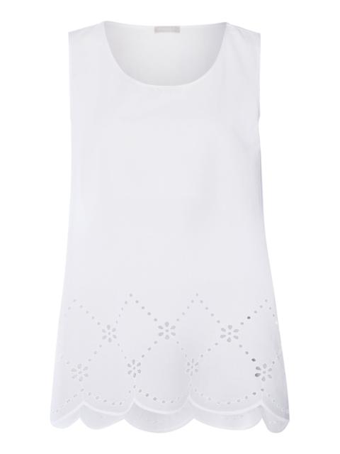 HANRO Lumi Scalloped Cotton Tank Top