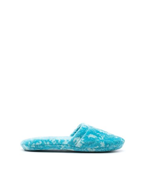 VERSACE Barocco-print terry-cloth slippers
