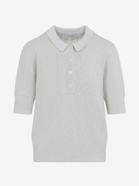 Studio Nicholson ribbed-knit polo shirt