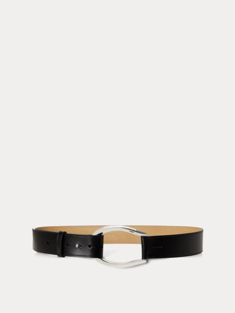 Polo Ralph Lauren Stirrup-Buckle Wide Leather Belt