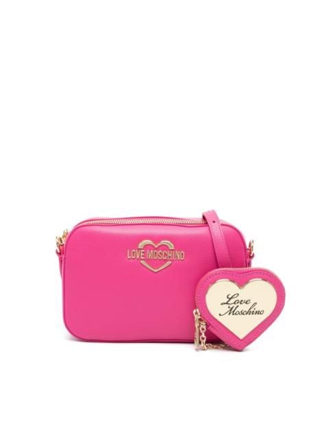 Moschino logo-plaque crossbody bag